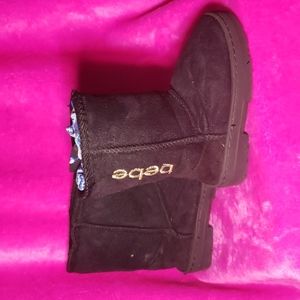 Black, Bebe girls boots, toddler size 8